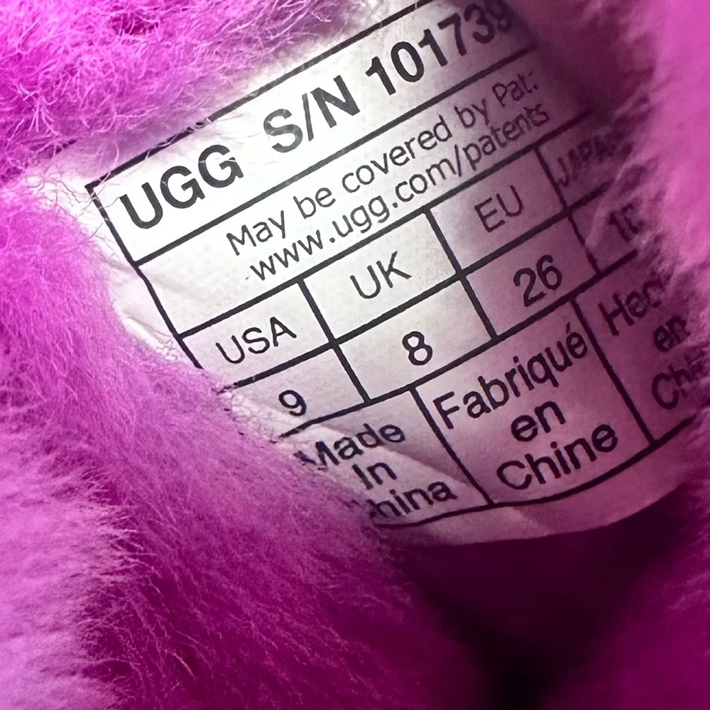 Kids Pink UGG Shearling Boots